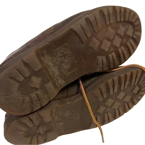 Vintage DR. MARTENS 939 Brown Leather Boots Made In England - Picture 5 of 5